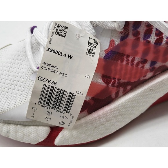 Adidas X9000L4 Boost Chinese New Year Wom Running Shoes GZ7638 Sz 7 CNY Red Gold - Picture 10 of 10